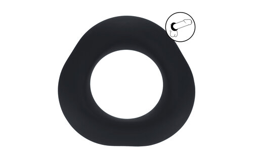 Ergo Liquid Silikon-Cockring Schwarz – Komfort & Spannung