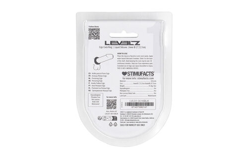 Ergo Liquid Silicone Cockring Zwart - Comfort & Spanning