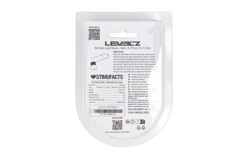 Vloeibare Silicone Balriem S 34 mm Zwart – Comfort & Spanning