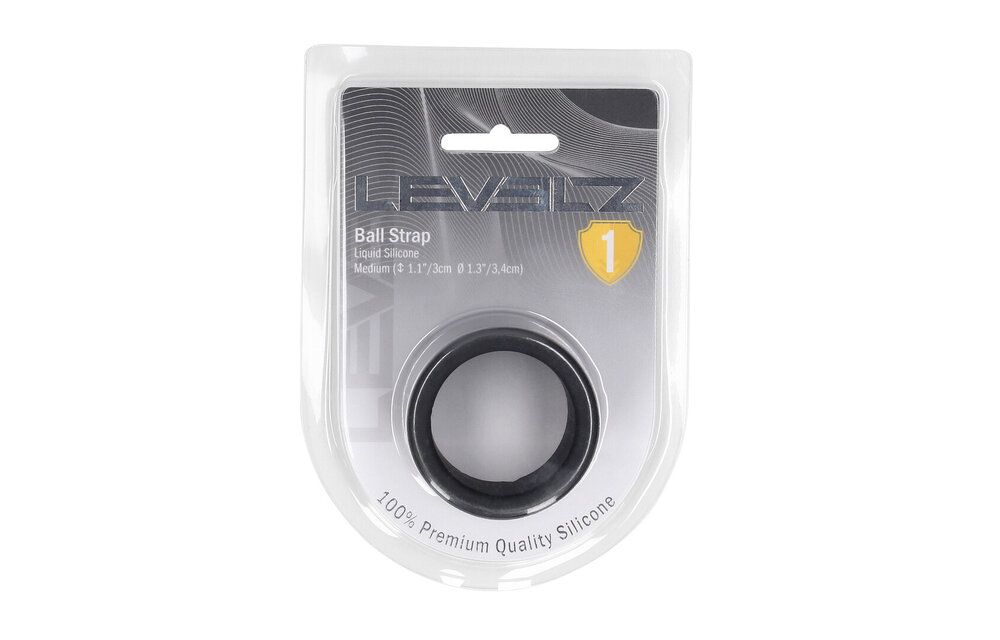 Flüssiges Silikon-Ballstretcher M 34 mm Schwarz – Flexibel & Eng