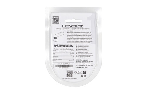 Vloeibare Siliconen Balriem L 34mm Zwart – Comfort & Grip