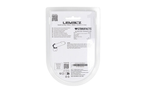 Beaded Silicone Cock Ring M Black – Comfort & Power