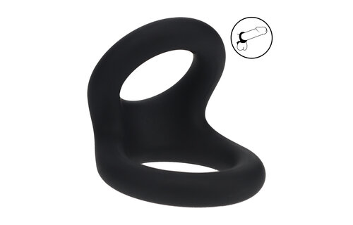 Double O Silikon-Cockring S Schwarz – Kraftvolle Empfindung