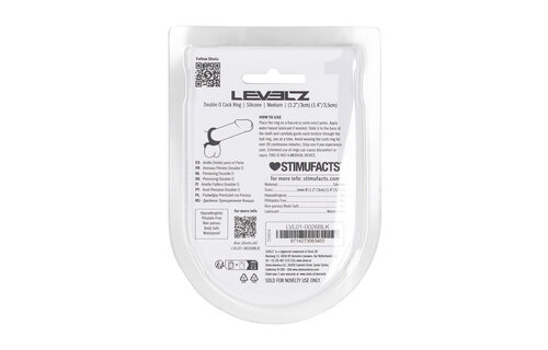 Double O Silicone Cock Ring M - Black | Power & Comfort