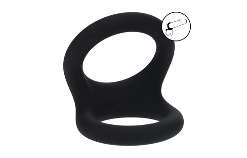 Double O Silicone Cock Ring L - Black | LEVELZ Maximum Sensation