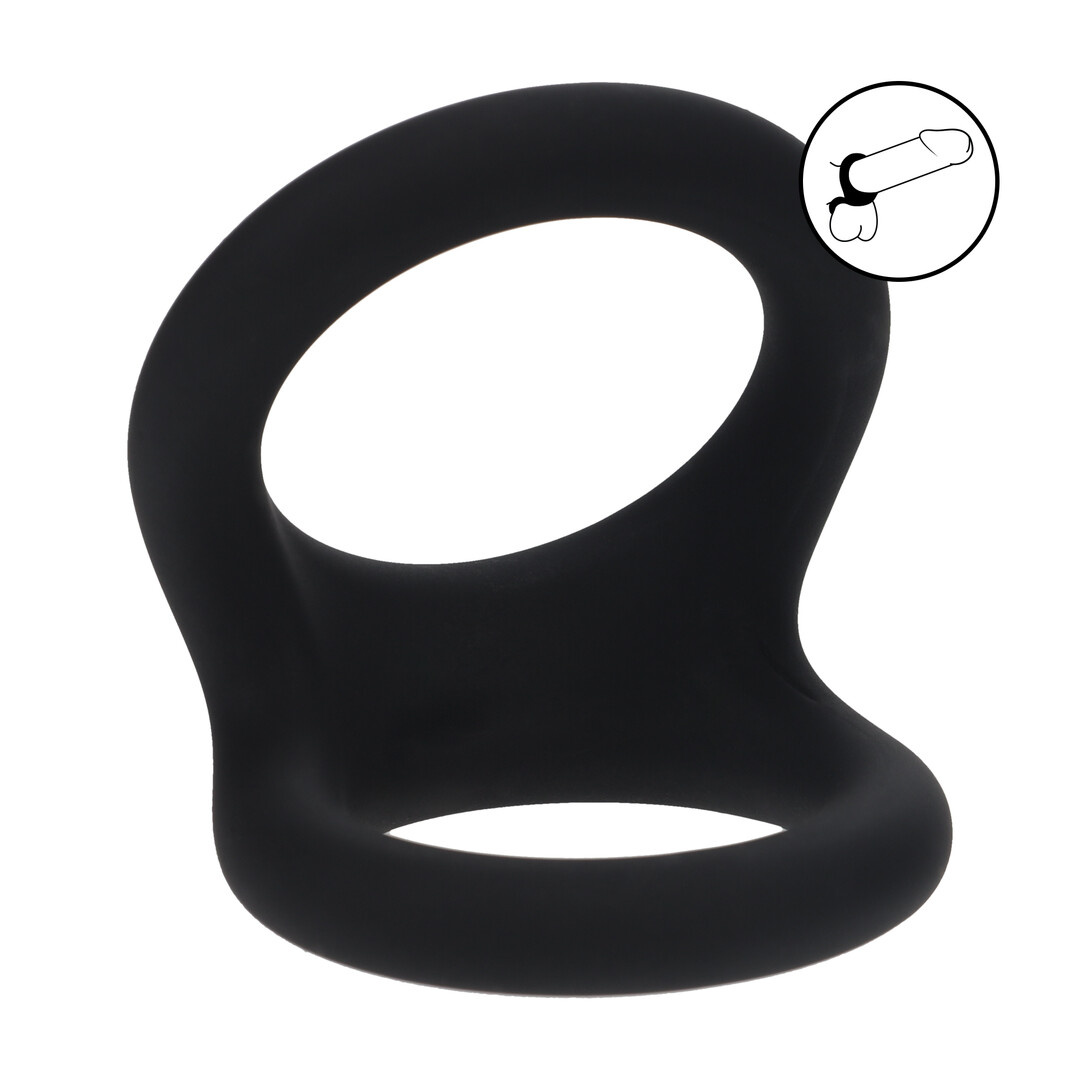 Double O Silicone Cock Ring L - Black | LEVELZ Maximum Sensation
