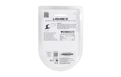 Wide Double O Silicone Cock Ring Black - Power & Pleasure