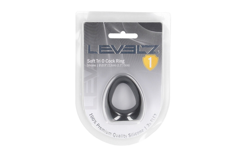 Soft Tri O Silicone Cock Ring Black – Maximum Control
