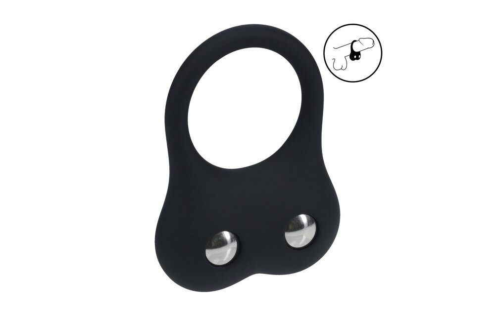 Silicone Training Cock Ring M Black – Extra Intensity | Levelz