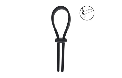Wide Adjustable Silicone Lasso Cock Ring - Comfort & Fit