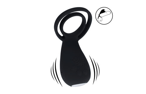 Vibrerende Cock- en Ballenring met Pootstimulator