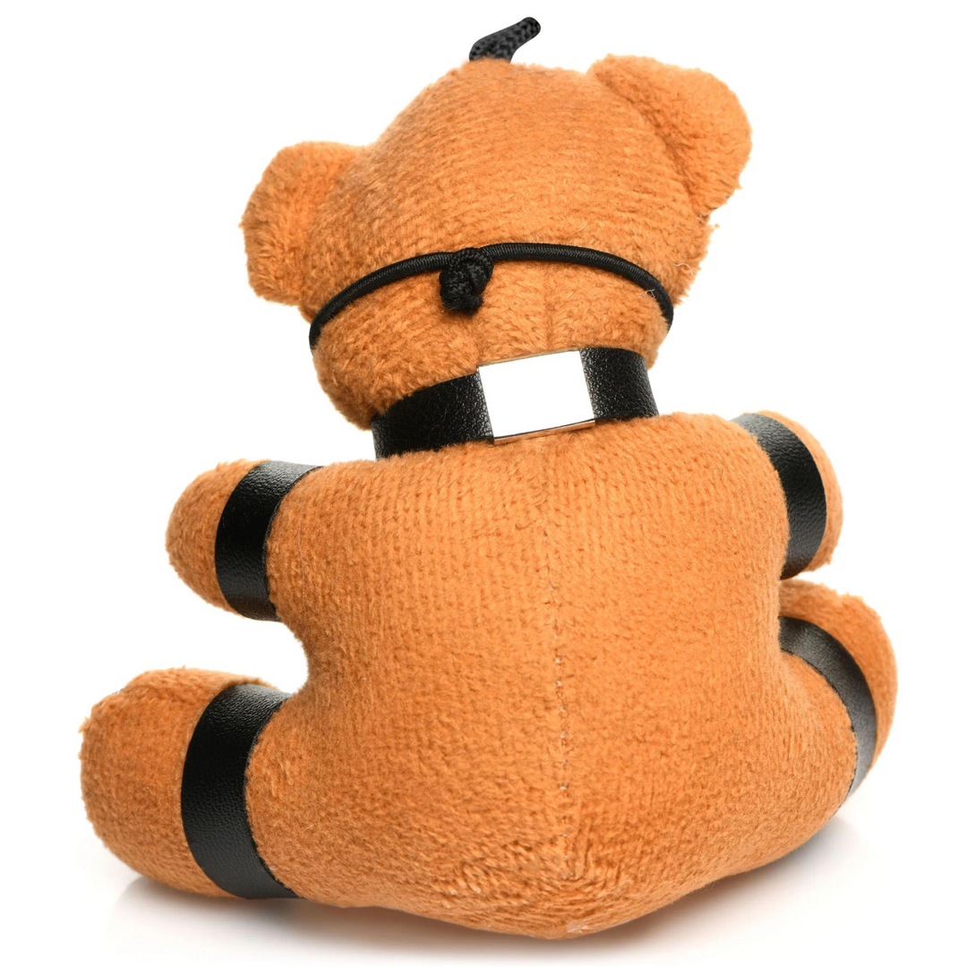 Gezüchtigter Teddybär-Schlüsselanhänger Braun – Cool & Lustig