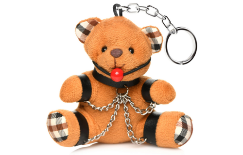 Gegeselde Teddybeer Sleutelhanger - Bruin