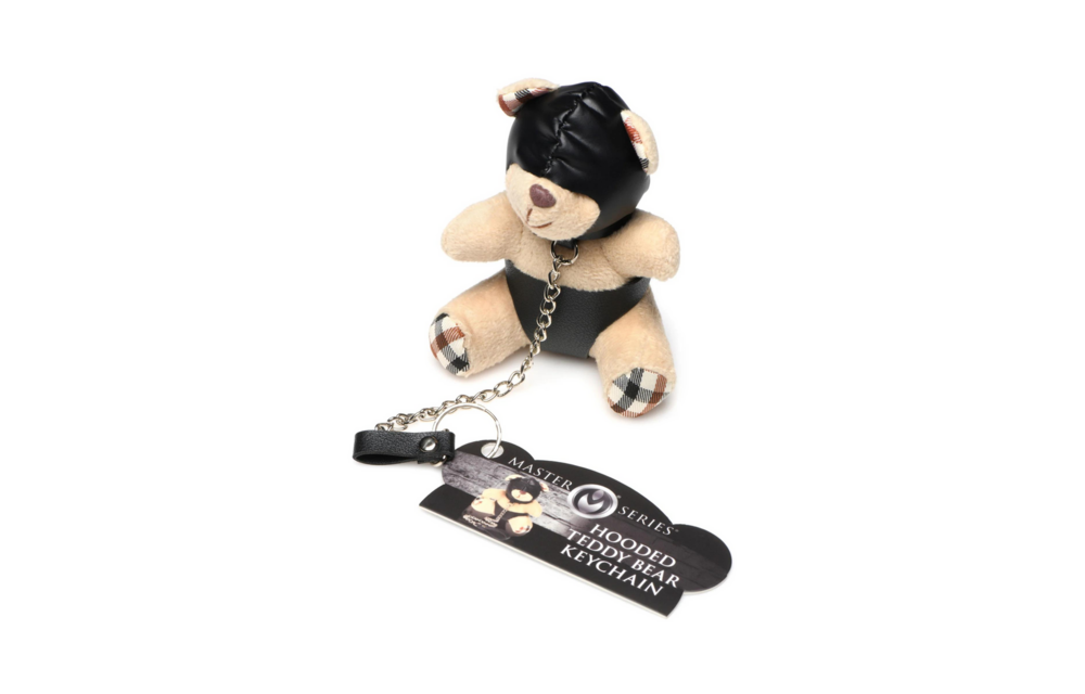 Teddybär mit Kapuze Schlüsselanhänger – Einzigartiges Geschenk Tan