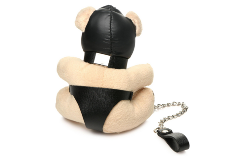 Teddybeer met Capuchon Sleutelhanger - Uniek Cadeau Tan