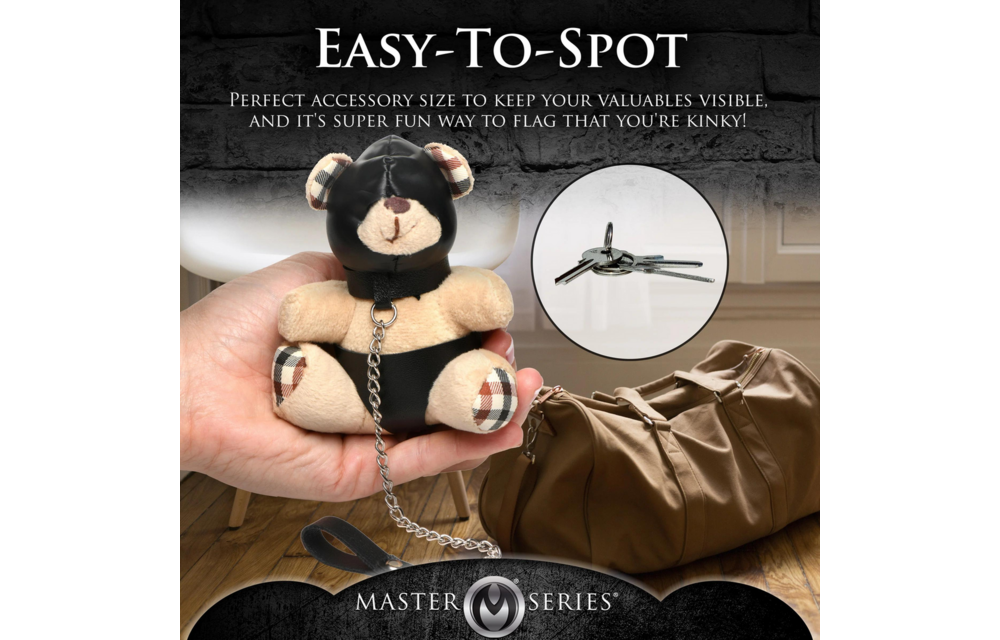 Hooded Teddy Bear Sleutelhanger - Tan