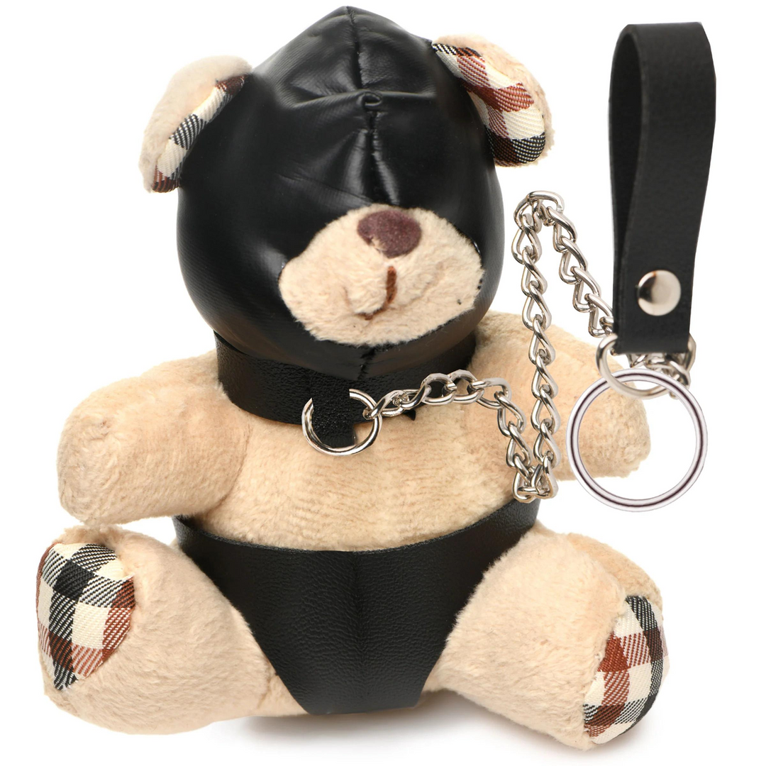 Teddybeer met Capuchon Sleutelhanger - Uniek Cadeau Tan