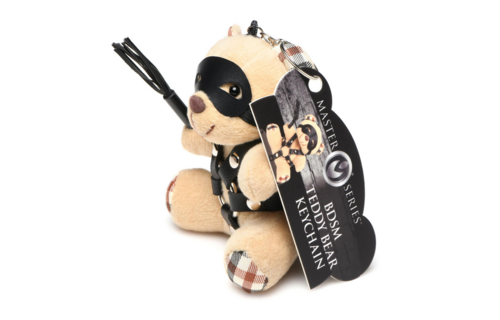 BDSM Teddy Bear Keychain - Tan