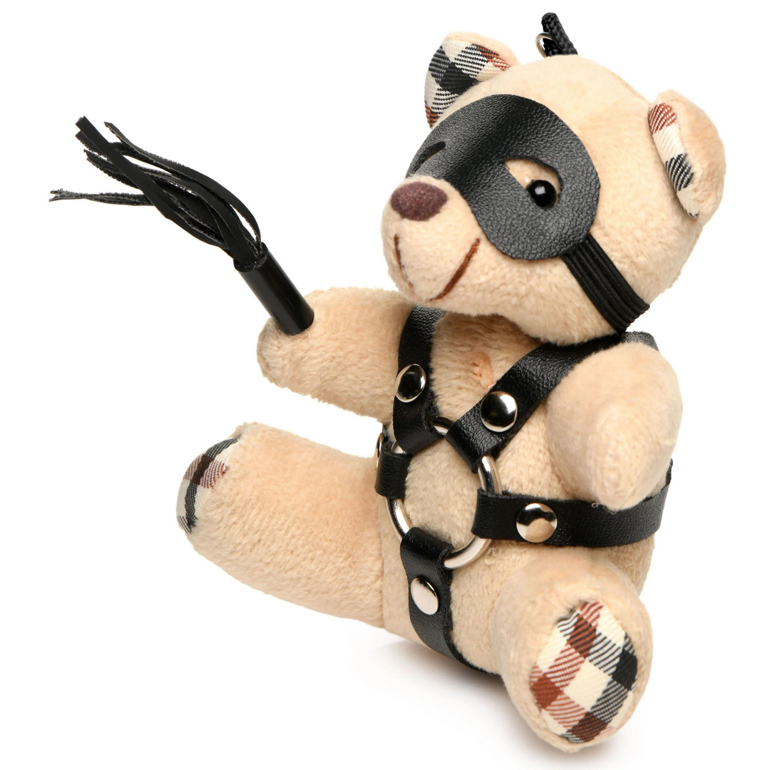 BDSM Teddy Bear Keyring Tan – Cute & Kinky Gift