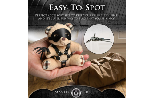 BDSM Teddy Bear Schlüsselanhänger - Tan