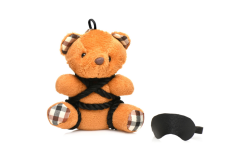 Rope Teddy Bear Keychain - Brown