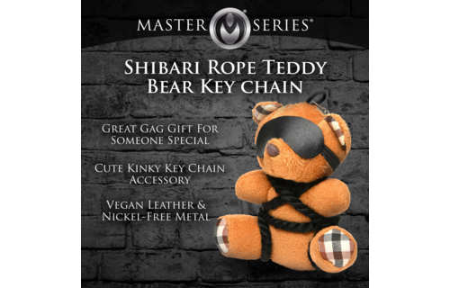 Seil Teddybär Schlüsselanhänger - Braun