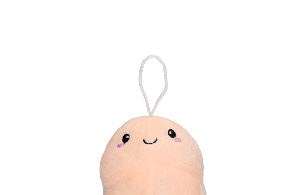 Korte Penis Plushie 10 cm – Humoristisch & Zacht Knuffelcadeau