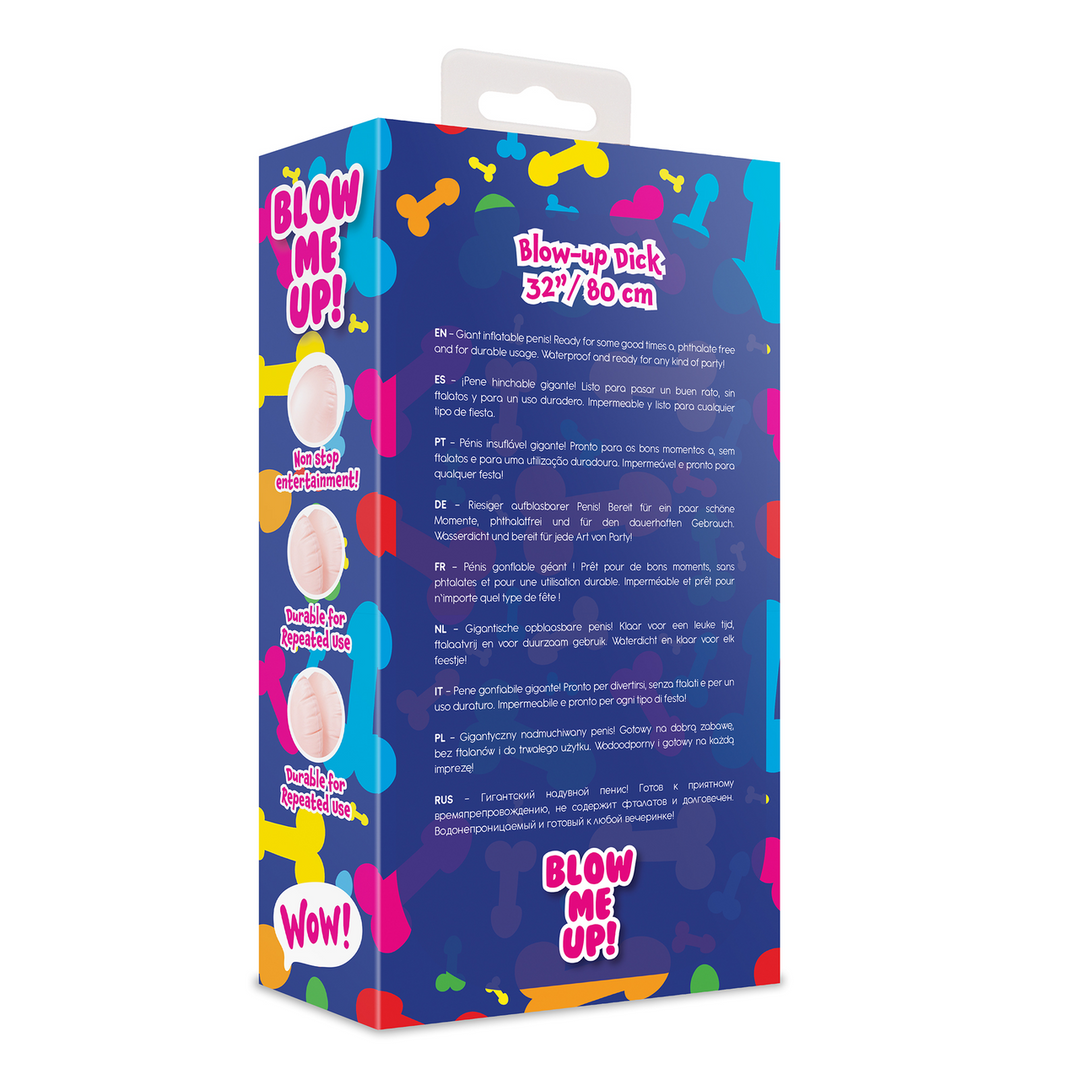 Aufblasbarer Schwanz - 32''/ 80 cm - Hautfarben