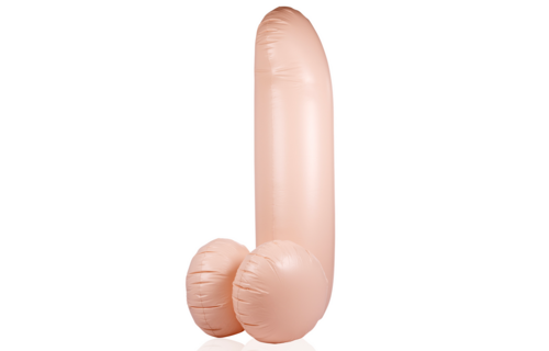 Aufblasbarer Schwanz - 55''/ 140 cm - Hautfarben