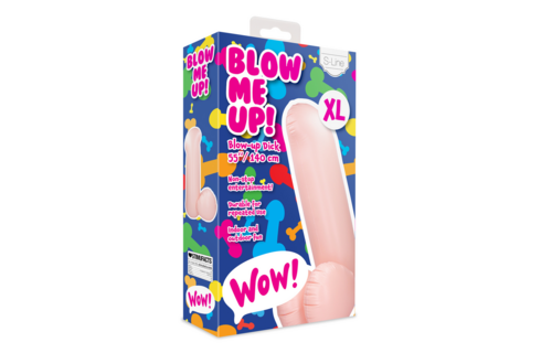 Opblaasbare Dildo 140 cm - Gigantisch & Vleeskleurig