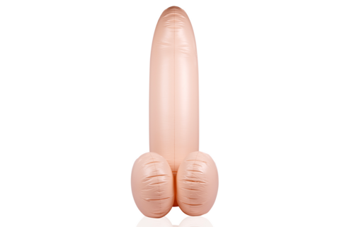 Opblaasbare Dildo - 55''/ 140 cm - Vleeskleur