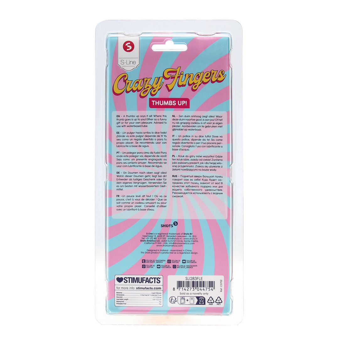 Daumen hoch Fleisch – Lustiges, verspieltes Geschenk, Silikon-Sexspielzeug