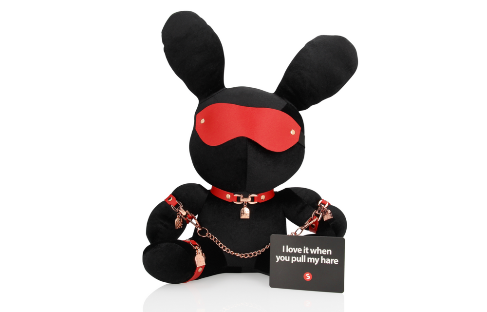 Konijnen Bondage - Velvet - Groot - Zwart