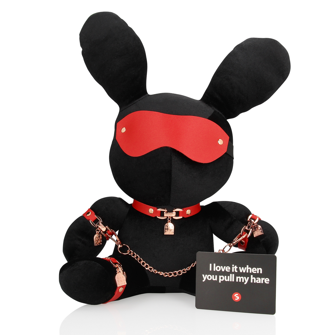 Rabbit Bondage - Velvet - Groß - Schwarz