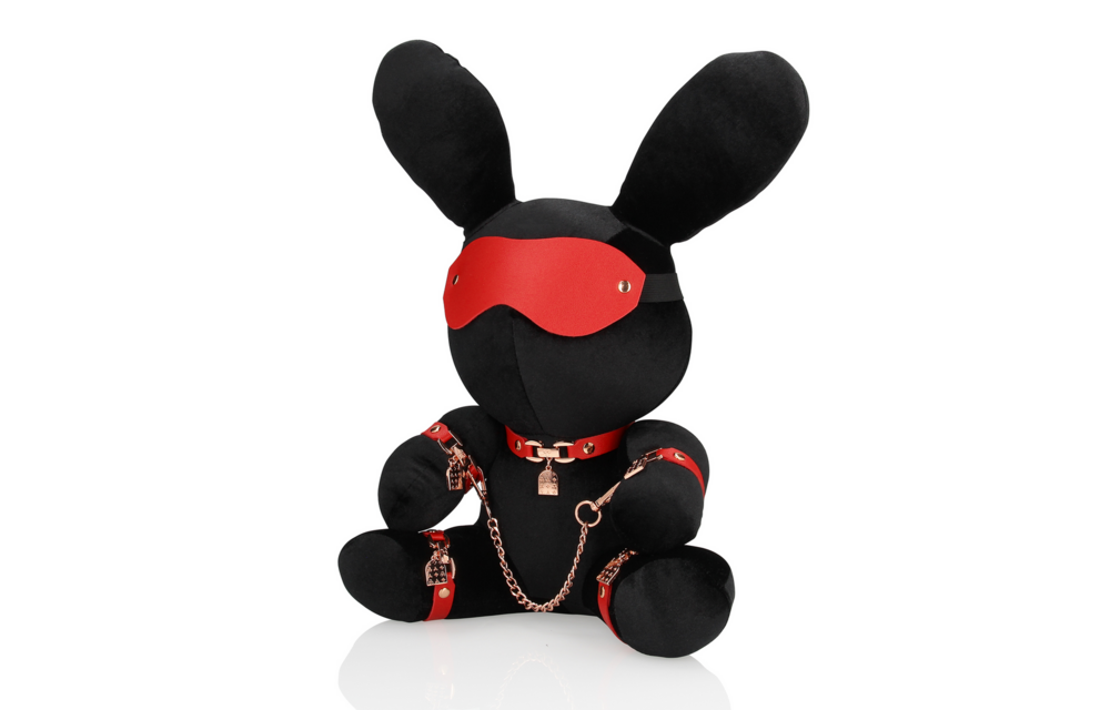 Rabbit Bondage - Velvet - Large - Black