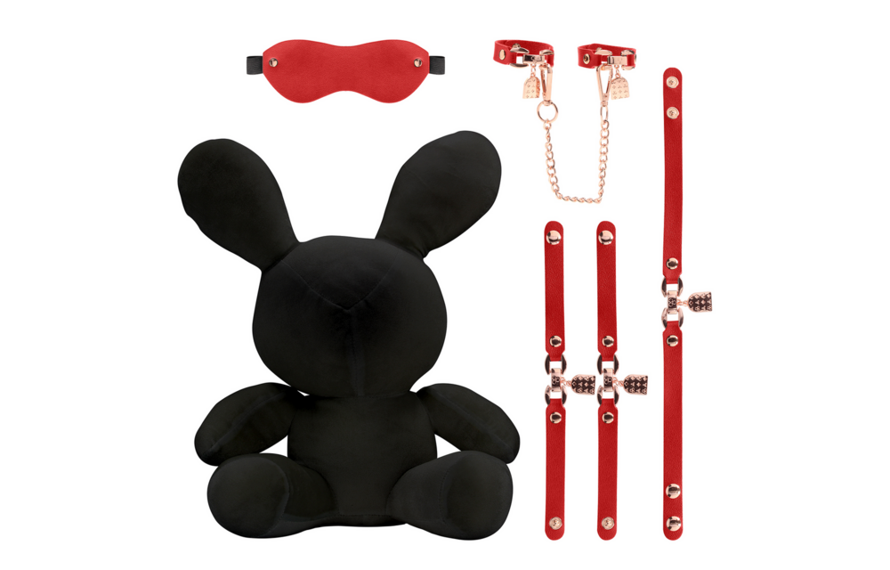 Rabbit Bondage - Velvet - Large - Black