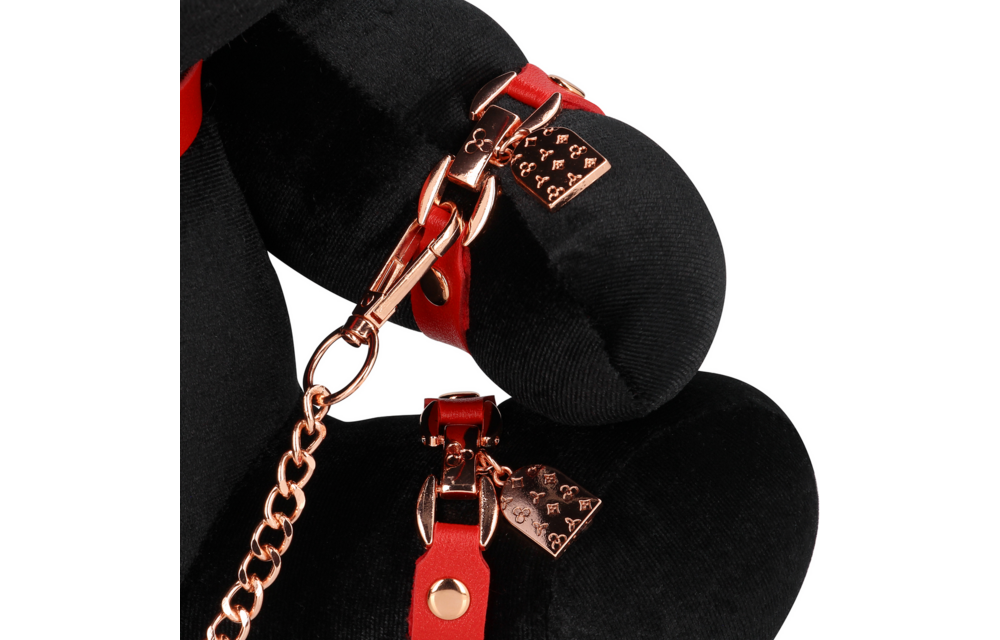 Rabbit Bondage - Velvet - Groß - Schwarz