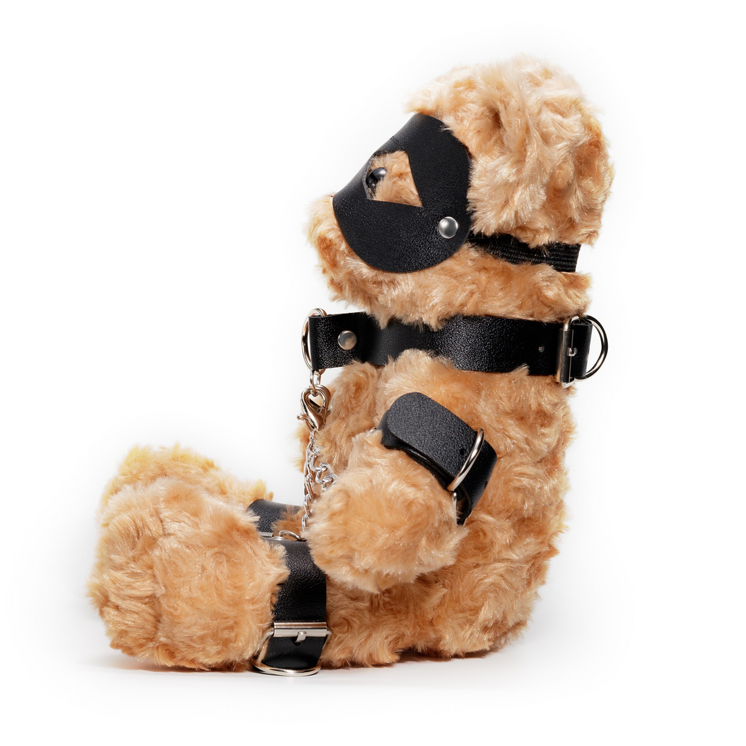 Crushito Bondage Teddybeer 31 cm Zwart – Stoer & Knuffelbaar
