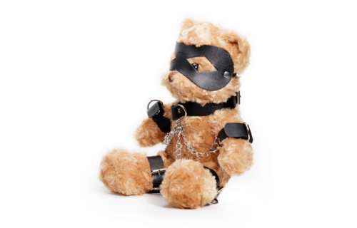 Crushito - Bondage Teddybeer - 31 cm - Zwart