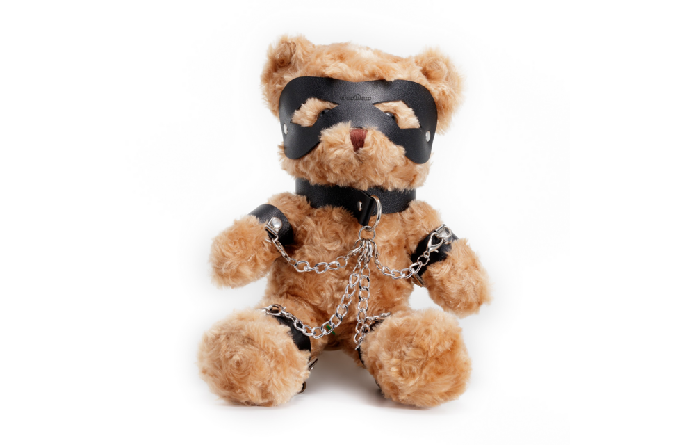 Crushito Bondage Teddybeer 31 cm Zwart – Stoer & Knuffelbaar