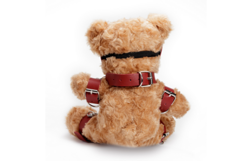 Crushito Bondage Teddy Bear Red 31 cm - Cute & Naughty