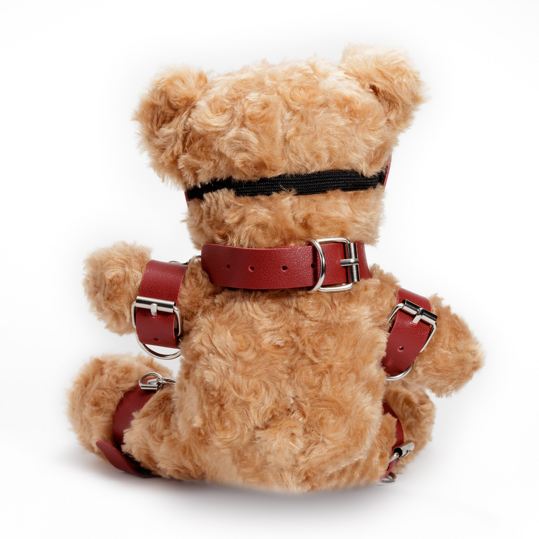 Crushito Bondage Teddy Bear Red 31 cm - Cute & Naughty