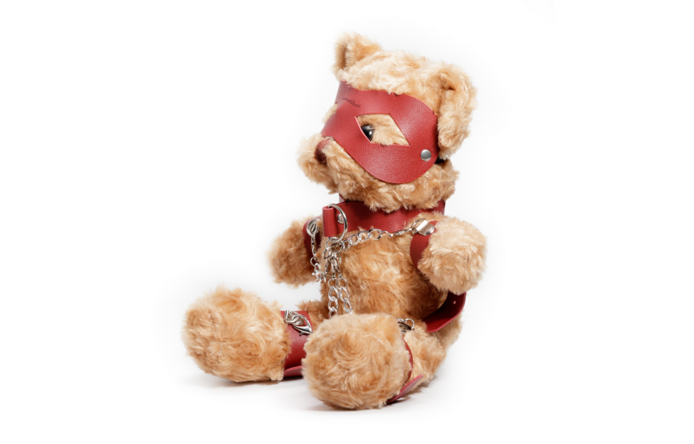 Crushito Bondage Teddy Bear Red 31 cm - Cute & Naughty