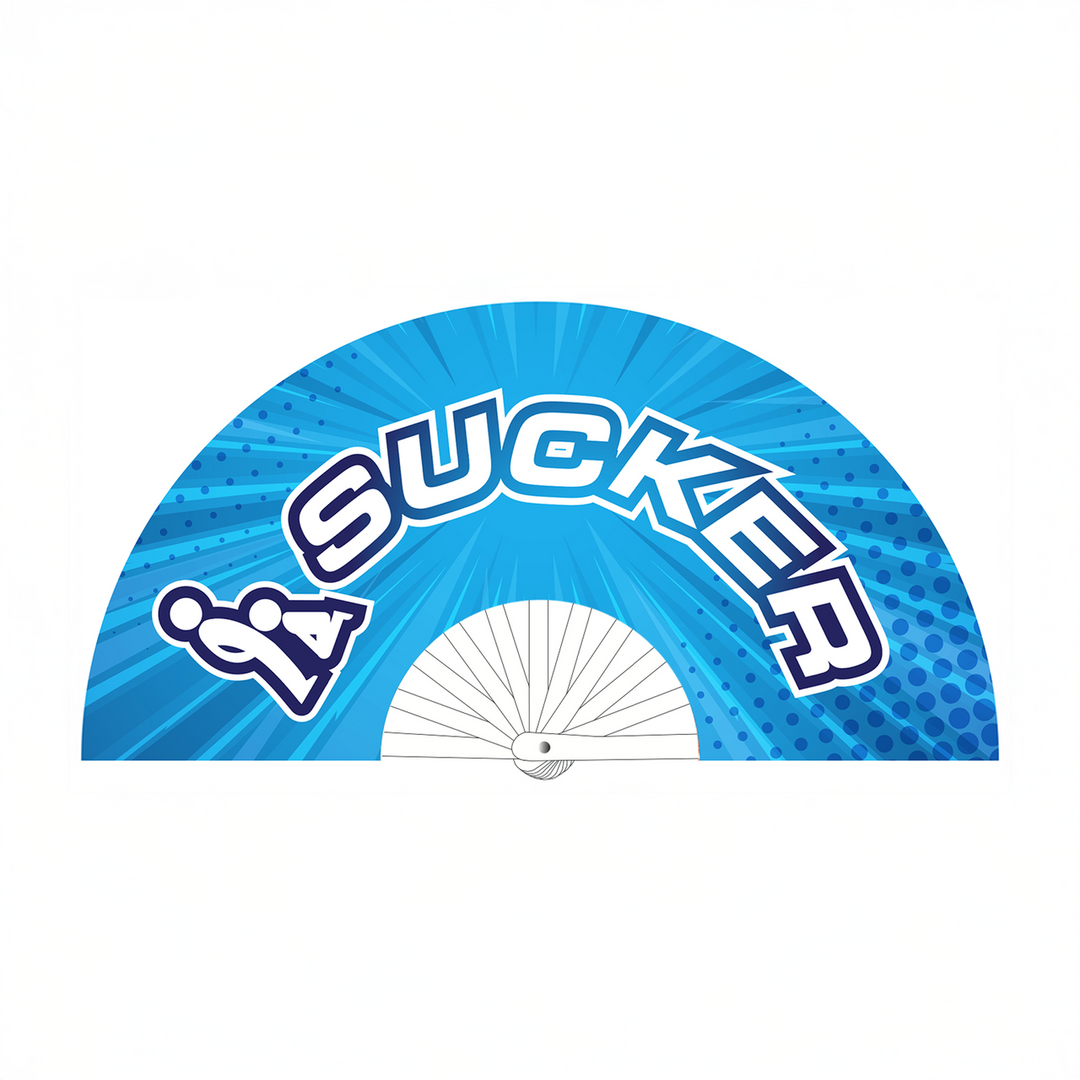 Sucker - Fan - 64 cm - Blue