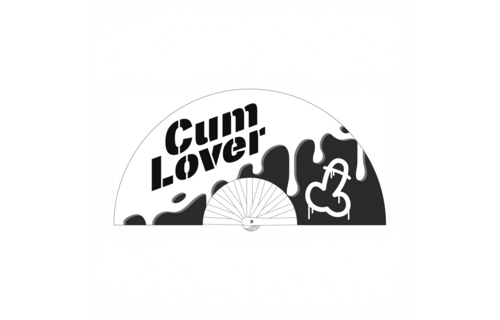 Cum Lover - Ventilator - 64 cm - Weiß/Schwarz