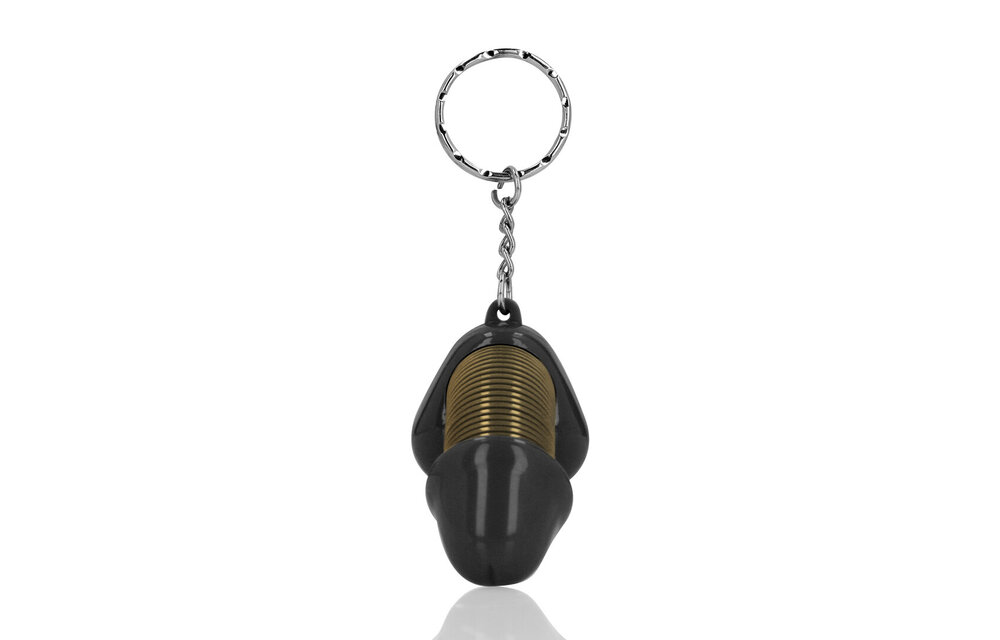 Super John Sleutelhanger Zwart – Stijlvol & Uniek Cadeau