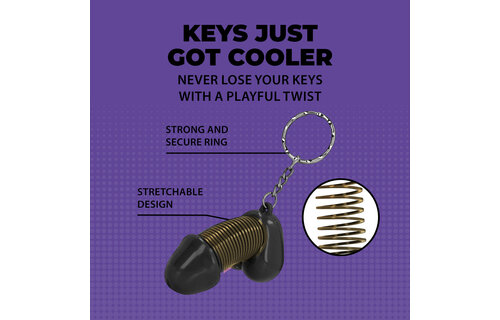Super John Keyring Black – Stylish & Unique Gift