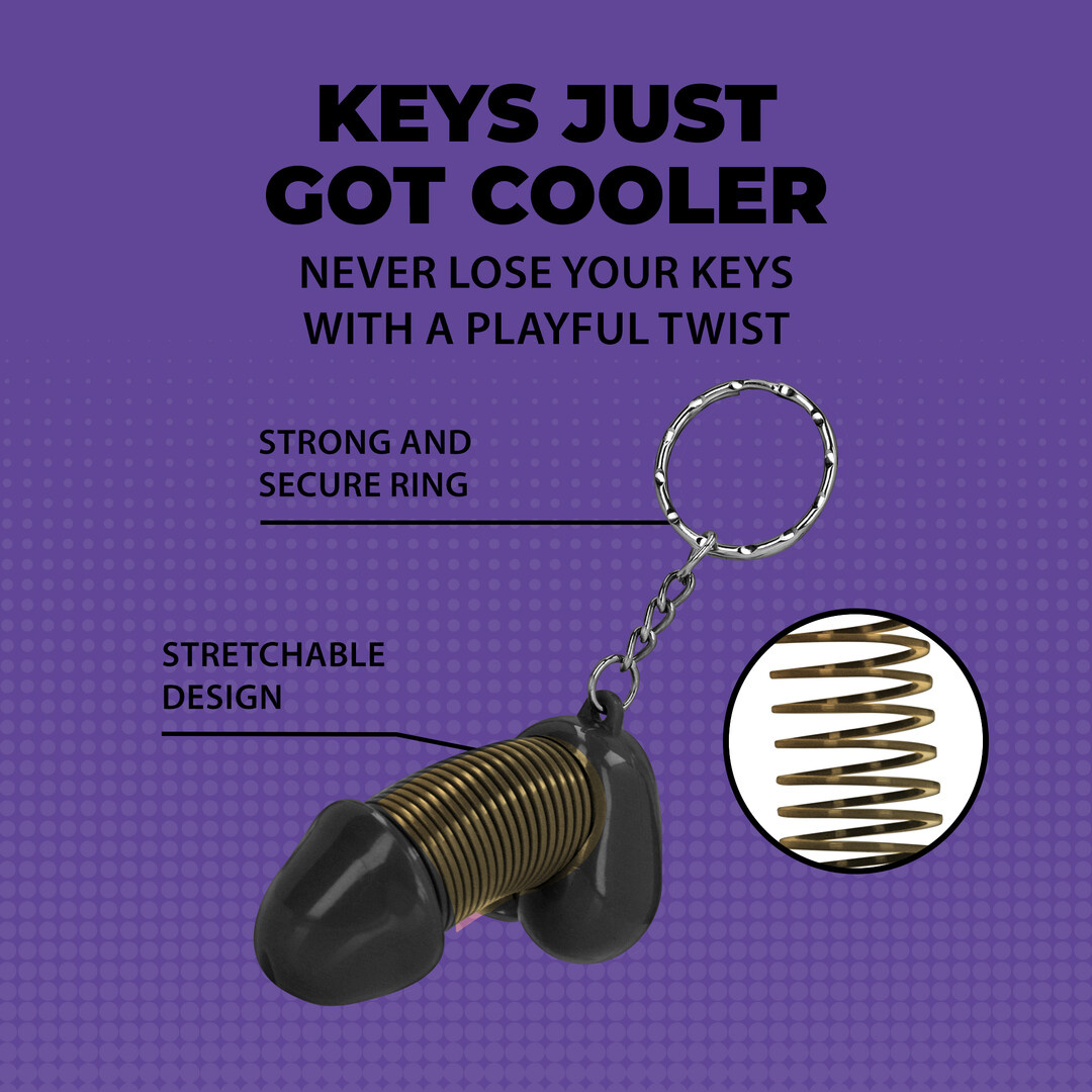 Super John Keyring Black – Stylish & Unique Gift