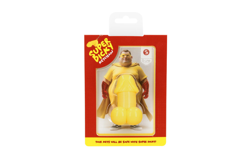 Super Dicky Yellow Keyring | Unique & Playful Accessory