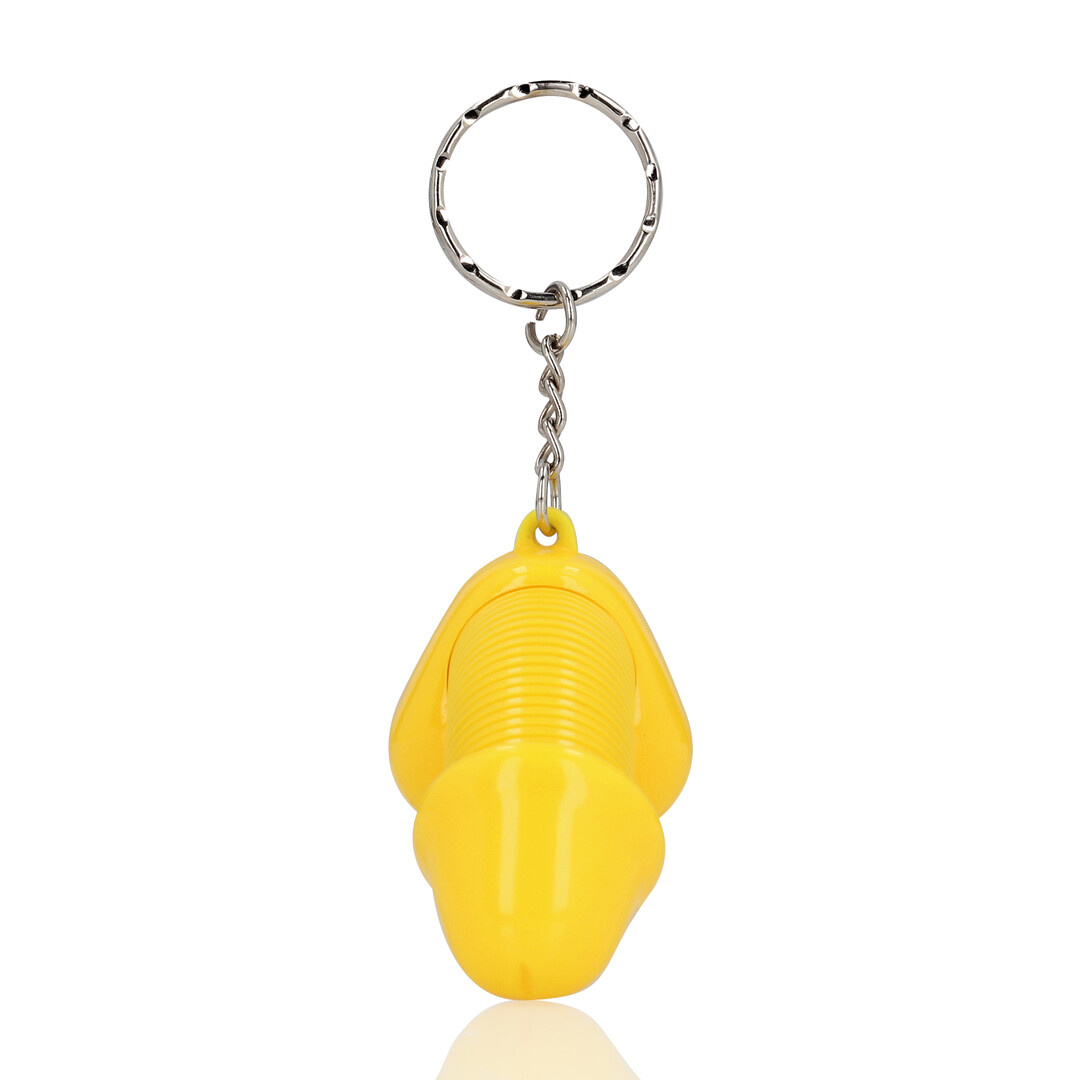 Super Dicky Yellow Keyring | Unique & Playful Accessory